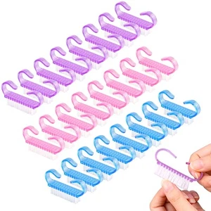 24 Pcs Handle Grip Nail Brush, Nail Brushes Fingernail Scrub Cleaning Brushes... - Picture 1 of 7