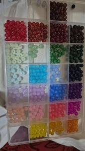Bead Kit Braclets NO String Added 1 Compartment Mjssing Glass Beads - Picture 1 of 1