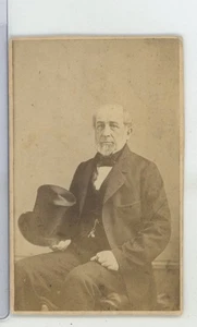 Mann mit Hut J. Loeffler Staten Island New York CDV Carte De Visite um 1865 - Bild 1 von 2