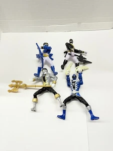 Power Rangers Super Megaforce Figuren 4 Stück, Pirat Silber, Blau, Schwarz Range - Bild 1 von 7