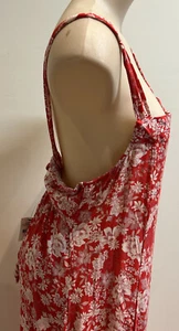 Cotton On Long Summer Dress Red Floral Size XL Brand new Bow on the Open back - Picture 1 of 17