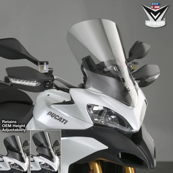 DUCATI MULTISTRADA 1200 CICLO NACIONAL VSTREAM LUZ TINTE MEDIO PARABRISAS Foto 1 de 1