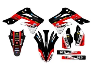 2013-2015 KX 450F RICOCHET Black Senge Graphics Kit Compatible with Kawasaki - Picture 1 of 4
