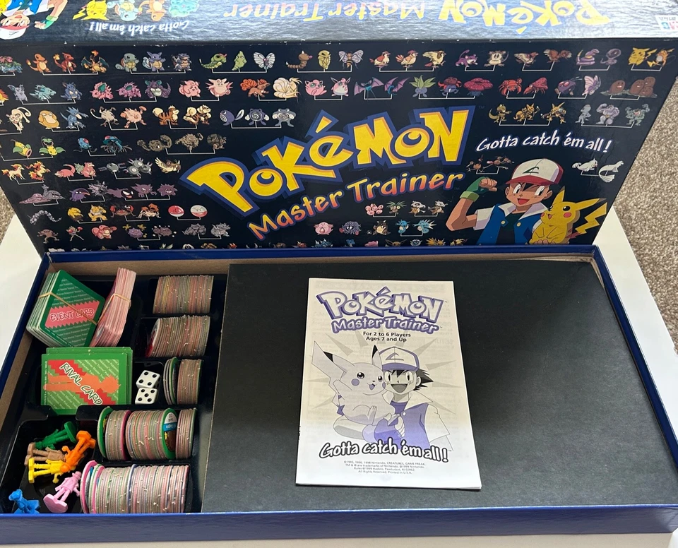 POKEMON MASTER TRAINER MB SPIELE Brettspiel - Ersatzteile - Vintage - Sie wählen - Bild 1 von 1