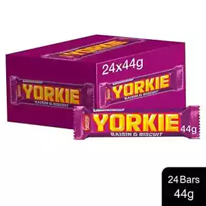 Yorkie Raisin & Biscuit Chocolate Bars 44g (Pack of 24) | Bulk Buy - Picture 1 of 6