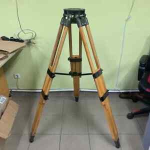 Soviet Wooden Vintage Tripod 0.90-1.30m Telescopic for FKD Camera or other 