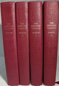 4v Set Soncino Gemara Compact Talmud Translation Into English Nashim (Marriage) - Picture 1 of 12