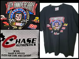 Nascar 50th Anniversary Vintage TEE SHIRT 1998 2XL Chase Authentics Kurzarm - Bild 1 von 13