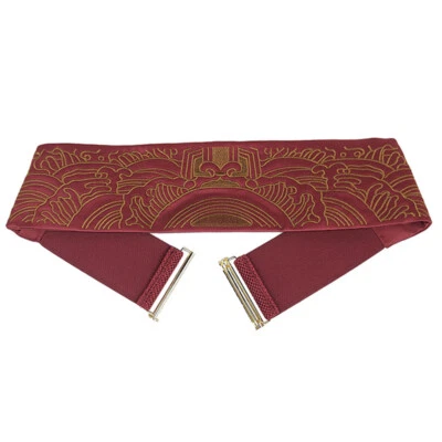 Ethnic Hanfu Embroidery Belt Skirt Elastic Wide Waist Cover Clothing Accessories - Image 1 of 4