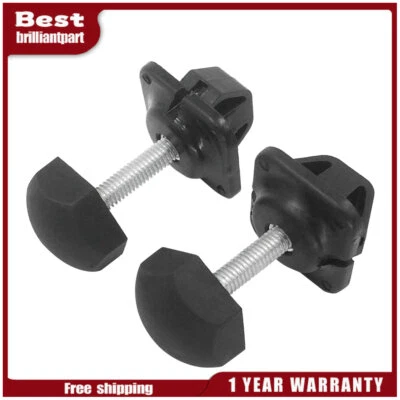 Parachoques de capó de goma negros ajustables diestros + diestros 2 piezas para Ford Ranger 2001-2011 Foto 1 de 4