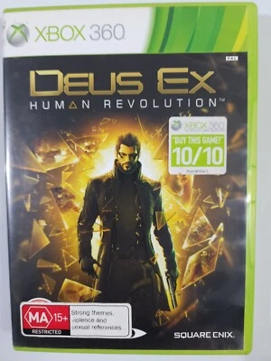 XBOX 360 - Deus Ex - Human Revolution - MA15+ - Includes Manual - GC - PAL - Image 1 of 4
