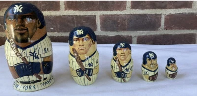 1999 New York Yankees Nesting Egg Set/5 Williams/Clemens/Girardi/￼￼￼￼Tino/Cone￼ - Image 1 of 4