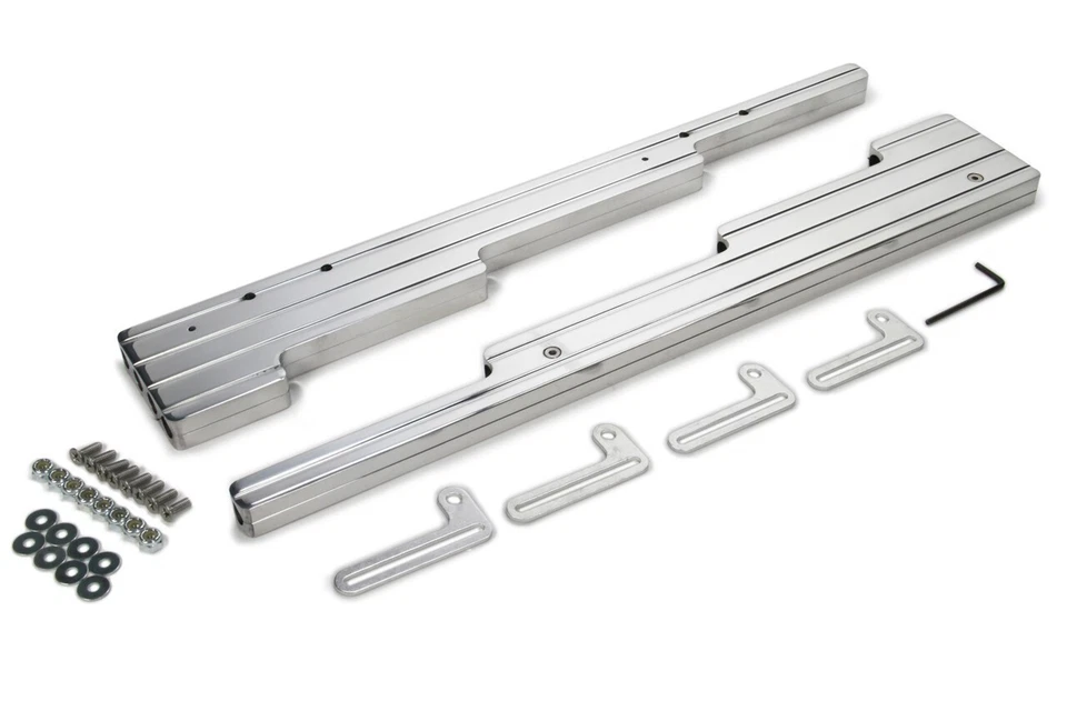 Juego de telar de alambre fresado con bola de aluminio cromado de 2 piezas con soporte de 9,5 mm Foto 1 de 2