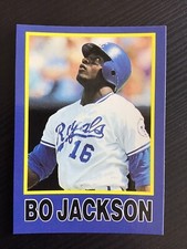 1990 St☆r Big League Yellow & Blue (unlicensed) #NNO - Bo Jackson - K.C. Royals