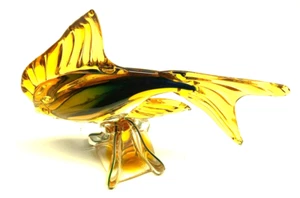 ALTE antike Statue Kunst Glas Vintage Murano schöner Fisch sehr selten 10" T 8 1/2" W - Bild 1 von 8