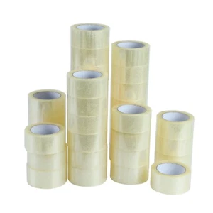 36 Rolls 2" x 110 Yards (330' ft) Box Carton Sealing Clear 1.6 Mil Packing Tape - Picture 1 of 8
