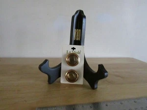 Tarjeta de 2 botones dorados antiguos LaMode #2669 nueva talla 44 (1-1/8") mayo deslustrado/wsh - Imagen 1 de 2