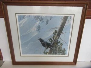 Vintage 1982 Robert Bateman, Winter in the Mountains, Raven, #72/950 (SIGNED) - Picture 1 of 24