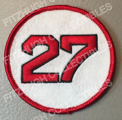 CARLTON FISK BOSTON RED SOX RETIRED 1975 JERSEY NUMBER 27 QUALITY PATCH Cover