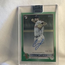 Connor Seabold 2022 Topps Clearly Authentic RC Auto /99