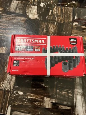 CRAFTSMAN 28PC SAE/METRIC 1/2" Drive Impact Bit Socket Set CMMT42031 - Image 1 of 4