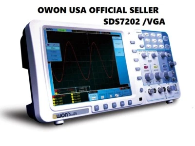Owon SDS7202V 200MHz 1GS/s Digital Oscilloscope 2+1 Channel + Battery + Bag - Image 1 of 4