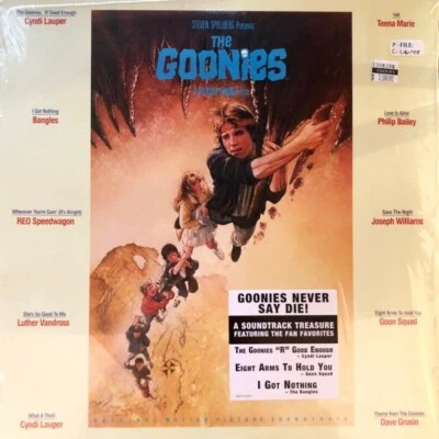 The Goonies Original Movie Soundtrack LP Vinyl Album NEW OST RECORD Cyndi Lauper - Image 1 of 2