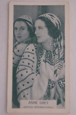British Born Film Stars Vintage 1933 State Express Trade Card Anne Grey