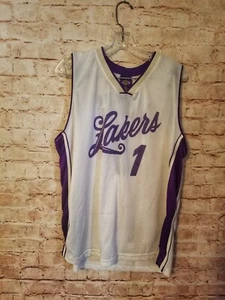 Vintage Classics Los Angeles Lakers White & Purple Trikot Herren Gr. XL - Bild 1 von 6