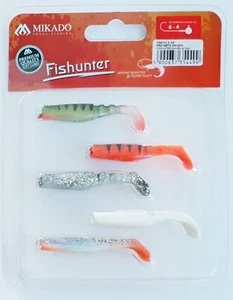 MIKADO ''FISHUNTER'' SOFT LURES - 5 CM (2''), PACK OF 5, MULTICOLOUR 2, PERCH - Picture 1 of 3