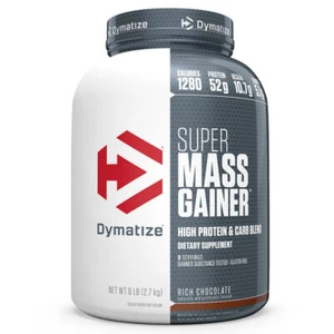DYMATIZE Super Mass Gainer 6lb (2.72kg), Rich Chocolate - Picture 1 of 2