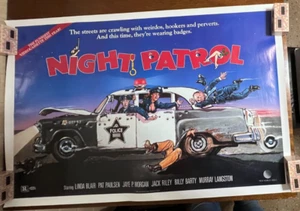 ROLLED NIGHT PATROL 1984 MOVIE POSTER 27x41 LINDA BLAIR, PAT PAULSEN - Picture 1 of 1