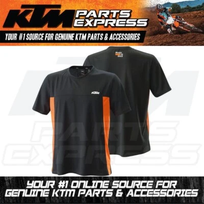 NEW KTM UNBOUND TEE BREATHABLE FAST-DRY 100% POLYESTER MENS MEDIUM 3PW220019103 - Image 1 of 4