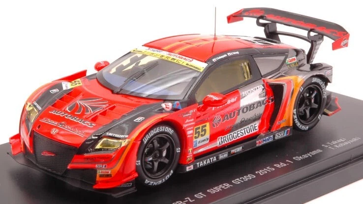 Ebbro HONDA CRZ N.55 2nd OKAYAMA SUPER GT 300 2015 S.TAKAGI-T.KOBAYASHI 1:43 - Immagine 1 di 1