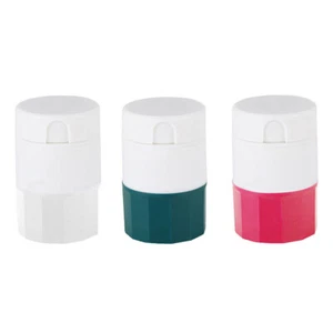 4 Layer Pill Medicine Crusher Grinder Splitter Tablet Divider Cutter Storage Box - Picture 1 of 16