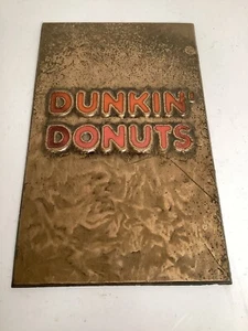 Dunkin Donuts Metal Store Sign 11x7 - Picture 1 of 1