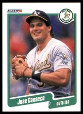 1990 Fleer Jose Canseco Oakland Athletics #3