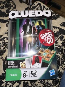 HASBRO CLUEDO GAMES TO GO FAMILY TRAVEL GAME NEW - Picture 1 of 3