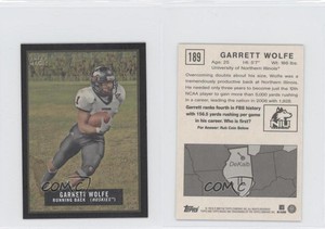 2009 Topps Magic Mini Black Garrett Wolfe #189