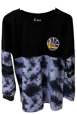 NBA Golden State Warriors Women’s Size L Purple Tie Dye Colorblock Shirt - Image 1 of 3