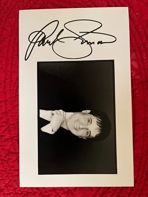 signed Paul Simon picture w/ letter - Image 1 of 3