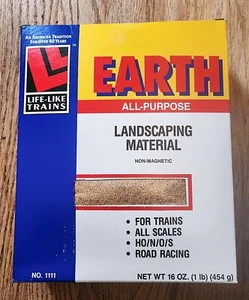 LIFE LIKE TRAINS EARTH ALL PURPOSE LANDSCAPING MATERIAL 1 LB BOX TAN POWDER - Picture 1 of 2