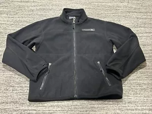 Spyder Boys Youth Large 14/16 Black Full Zip Jacket Sweater Zip Pockets Mock - Picture 1 of 13