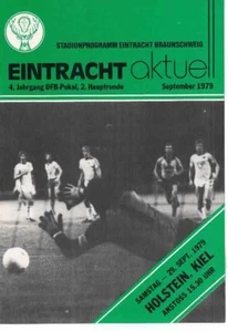 Cuaderno de programa de fútbol 79/80 Copa E. Brunswick - Holstein Kiel - Imagen 1 de 1