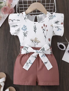Conjuntos de Niñas Ropa Para Niña Elegantes Formales Vestidos Pantalón Blusas - Picture 1 of 8