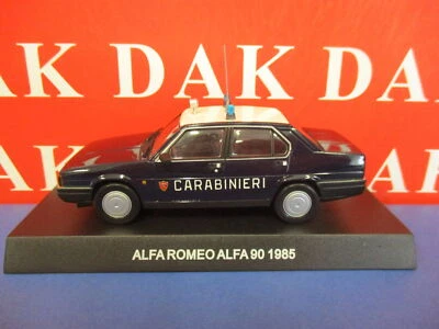 DE AGOSTINI Die cast 1/43 Modellino Auto Carabinieri Alfa Romeo Alfa 90 1985