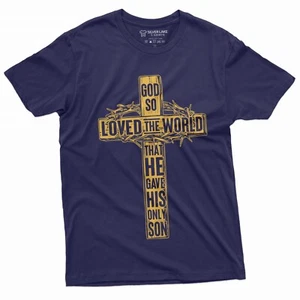 Camiseta Jesús Camiseta Cristiana Cruz Camiseta Unisex Hombres Mujeres Camiseta Cumpleaños Regalo - Imagen 1 de 8