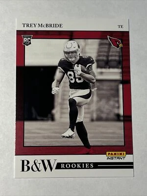 2022 Panini Instant Black and White B&W Rookies RC /649 in hand Trey McBride - Image 1 of 2