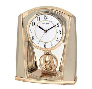 Rhythm Contemporary Mantel Clock with Swinging Pendulum in Rose Gold 4RP772WR13 - Picture 1 of 1