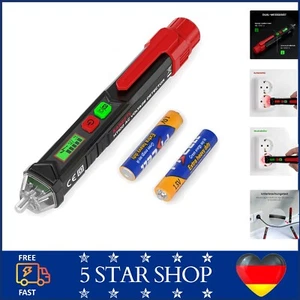 Berührungsloser Spannungsprüfer AC 12-1000V mit Summer LCD & Taschenlampe - Bild 1 von 8